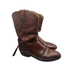 Vintage Justin Womens Size 5 Western Boots Brown‎ Leather Boots